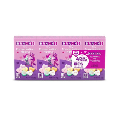 BRACHS CONVERSATION HEARTS    4 pack