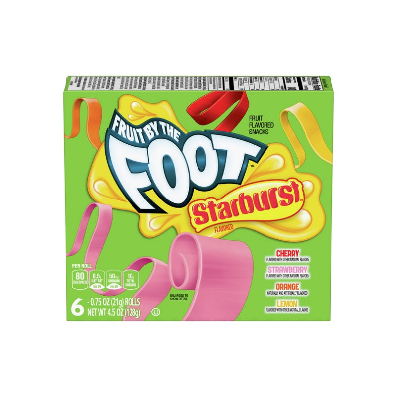 FRUIT FOOT STARBURST 6 ROLL