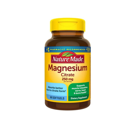 MAGNESIUM CITRATE — 250mg NATURE MADE 60 cápsulas