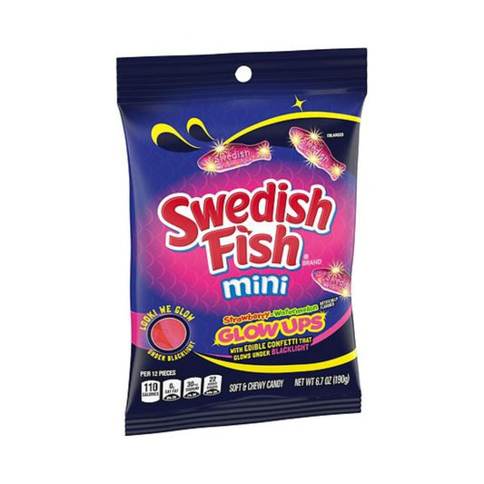 SWEDISH FISH MINI GLOW UPS 6.7oz