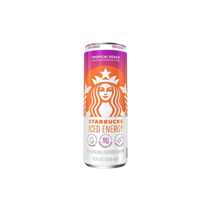 STARBUCKS ICED ENERGY TROPICAL PEACH ZERO SUGAR