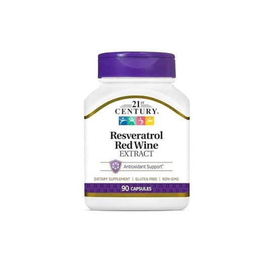 RESVERATROL Y EXTRACTO DE VINO TINTO, 90 CÁPSULAS