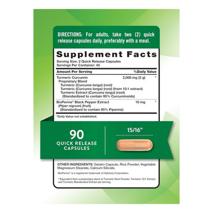TURMERIC CURCUMIN COMPLEX 2000 mg 90 Gummies