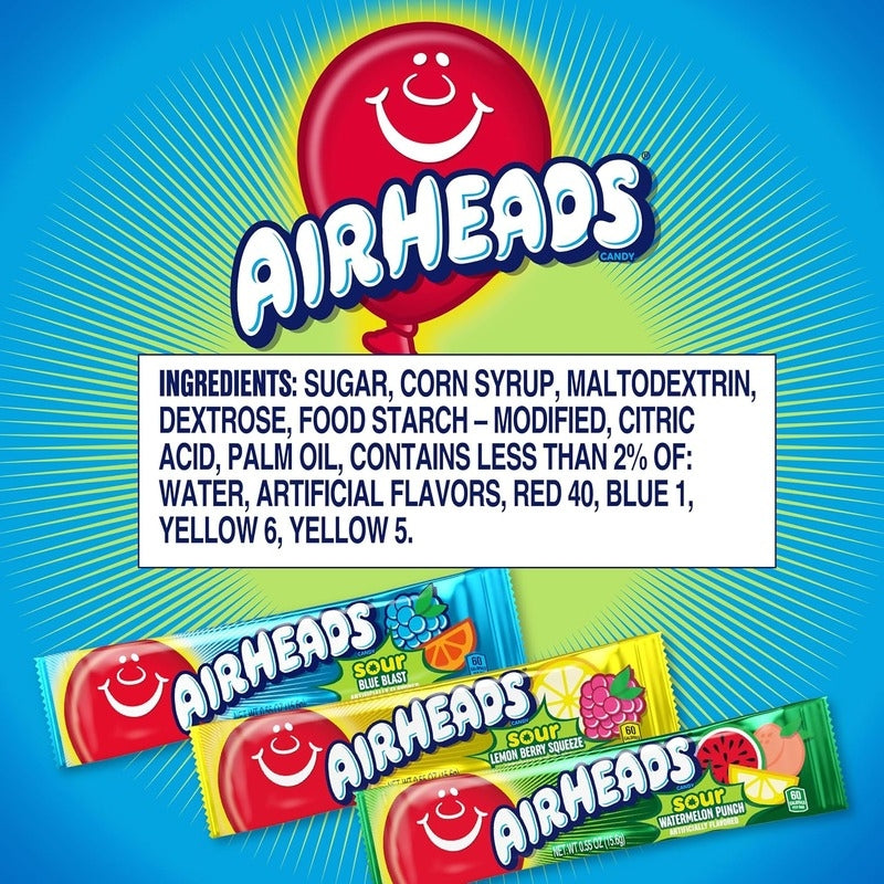 AIR HEADS SOUR 5 BARS